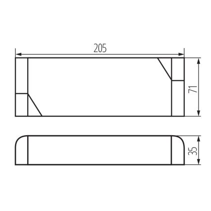 LED Elektronski transformator 200W/24V
