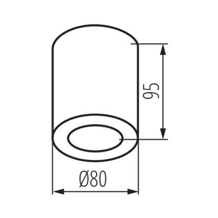 Plafonjera za kupatilo SANI 1xGU10/10W/230V IP44 mat krom