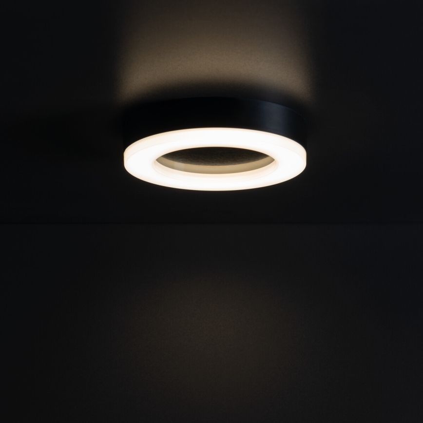 LED Spoljašnja plafonjera TURA LED/15W/230V 4000K IP54 crno