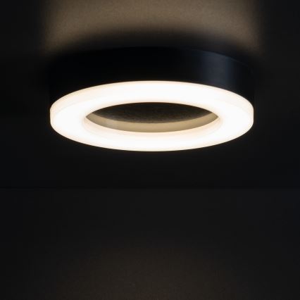 LED Spoljašnja plafonjera TURA LED/24W/230V 4000K IP54 crno