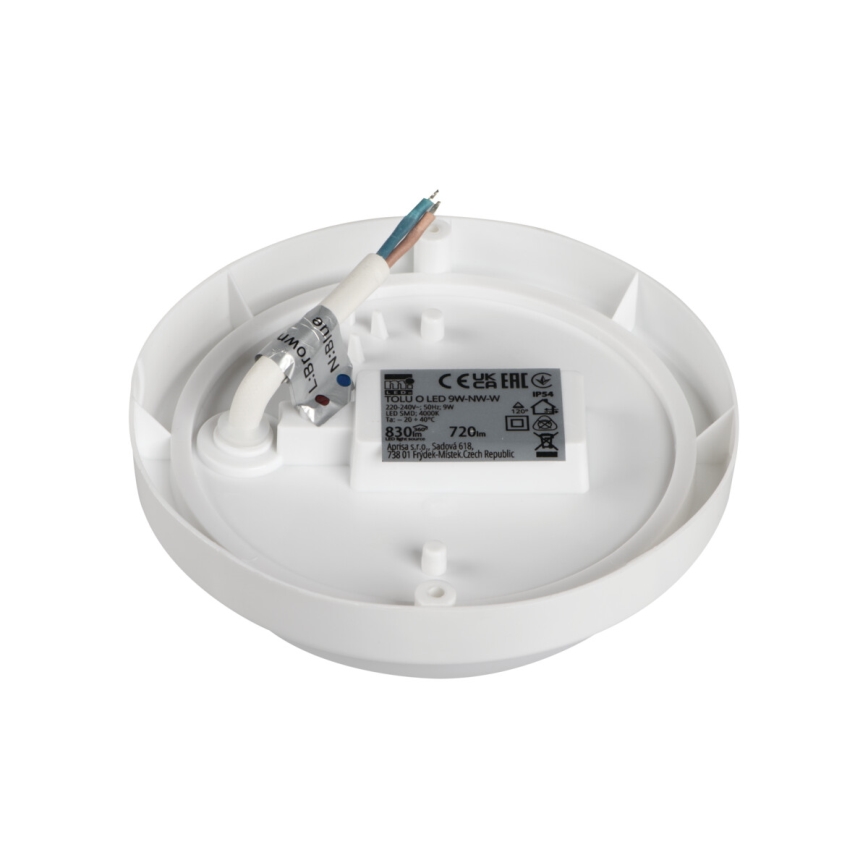LED Plafonjera za kupatilo TOLU LED/9W/230V 4000K IP54 bela