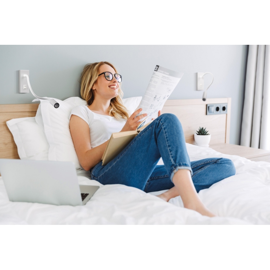LED Zidna lampa TONIL LED/2,7W/230V bela
