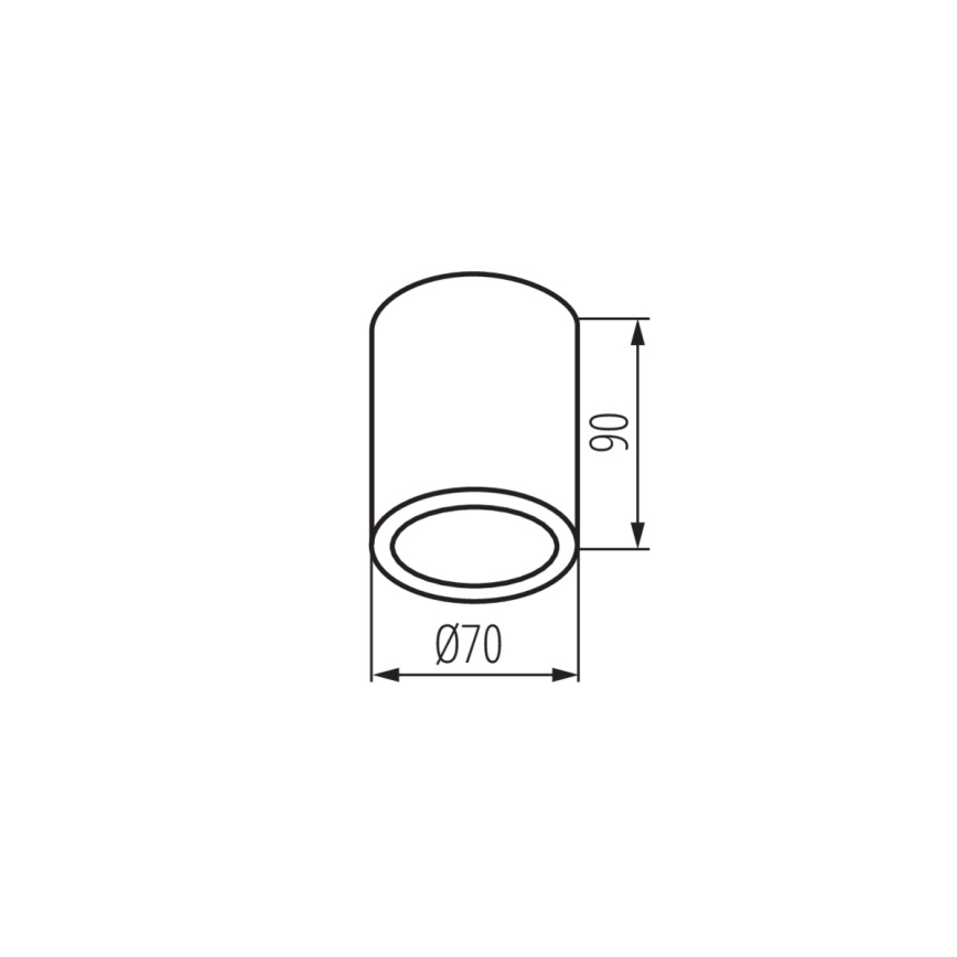 Kanlux 33362 - Spoljašnja reflektorska lampa AQILO 1xGU10/7W/230V IP65 antracit