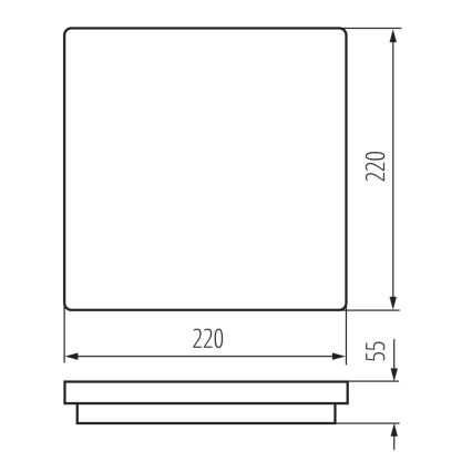 LED Spoljna lampa BENO LED/18W/230V 3000K bela IP54