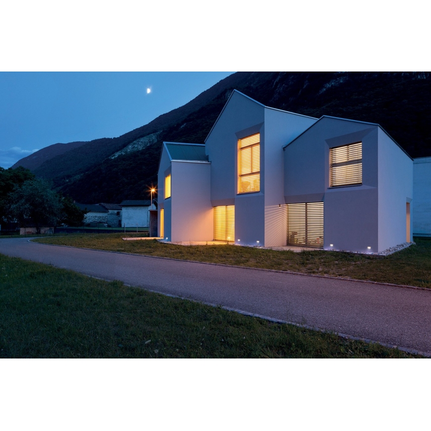 LED Ugradbena lampa GLASI LED/3W/230V 3000K IP44 bela