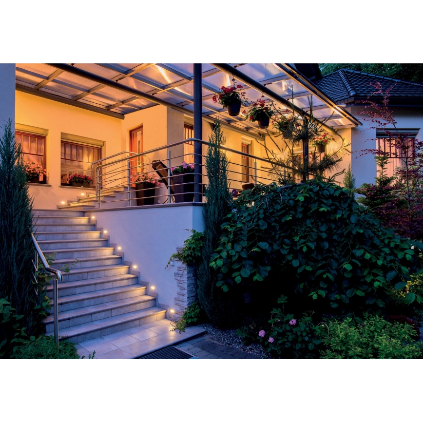LED Ugradbena lampa GLASI LED/3W/230V 3000K IP44 bela