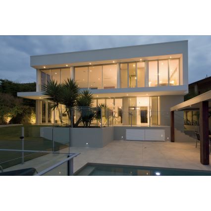 LED Ugradbena lampa GLASI LED/3W/230V 4000K IP44 bela