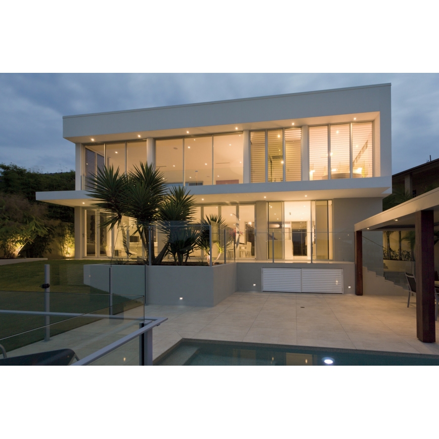 LED Ugradbena lampa GLASI LED/3W/230V 4000K IP44 bela