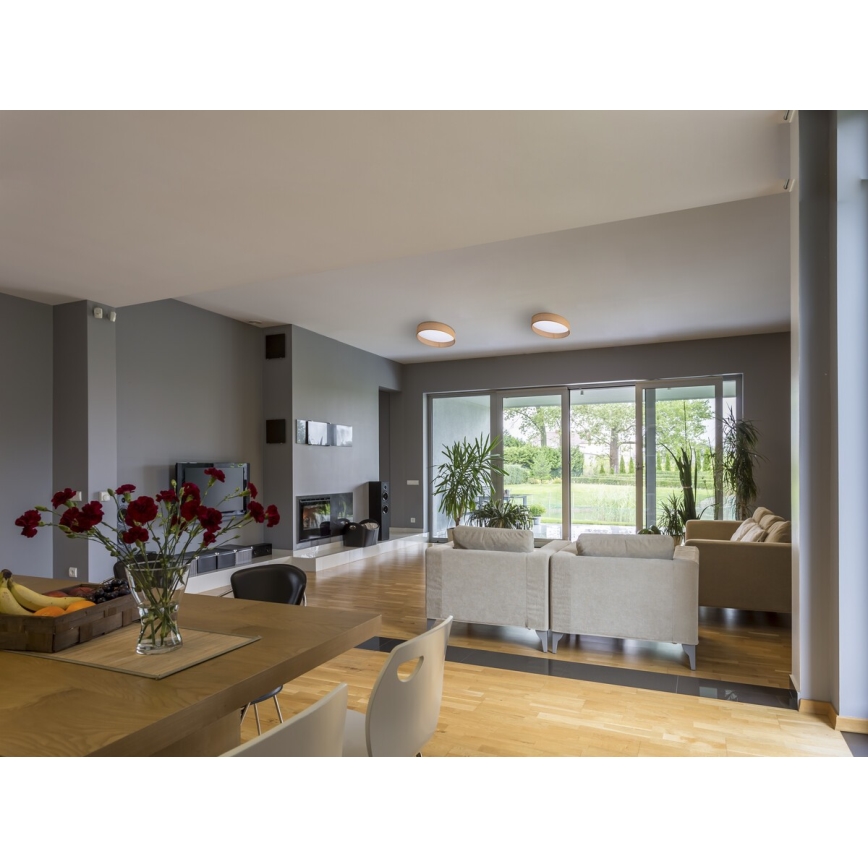 LED Plafonjera RIFA LED/17,5W/230V 4000K braon
