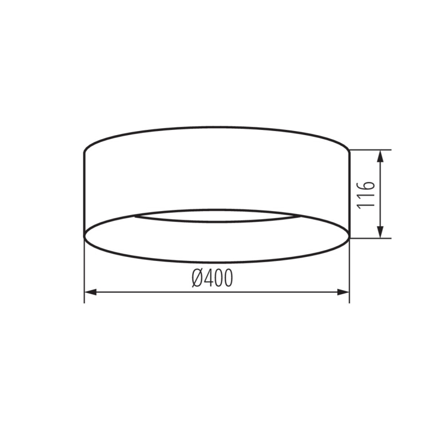 LED Plafonjera RIFA LED/17,5W/230V 4000K braon