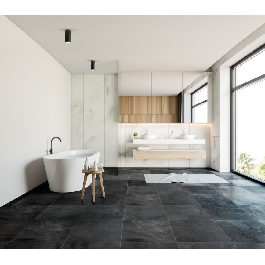 Kupatilska spot svetiljka AQILO 1xE14/10W/230V IP65 crna