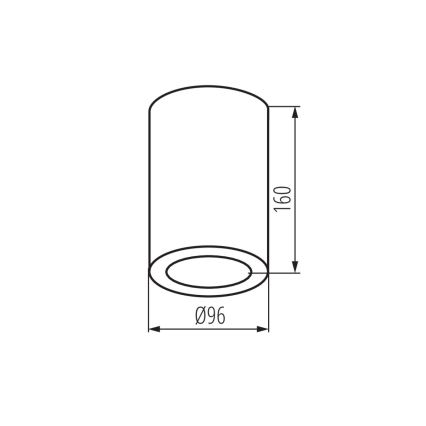 Reflektorska lampa za kupatilo AQILO 1xE27/20W/230V IP65 antracit