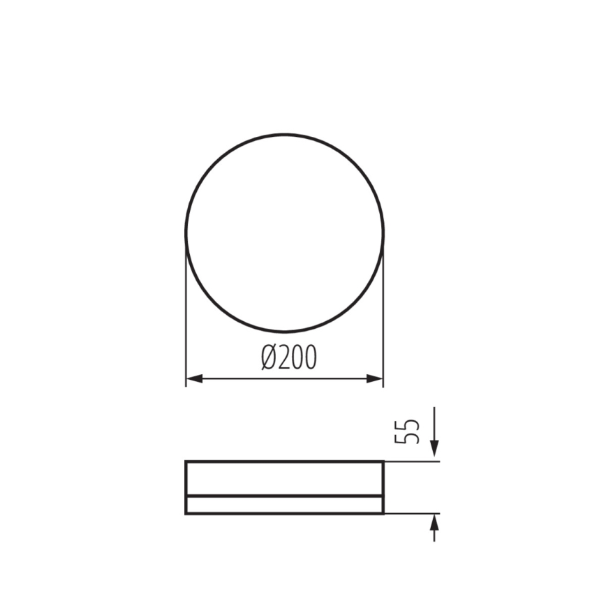 LED Radna plafonjera IPER LED/19W/230V IK10 IP65 okrugli bela