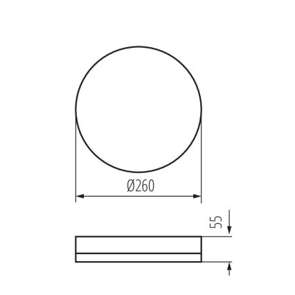 LED Radna plafonjera IPER LED/26W/230V IK10 IP65 okrugli bela