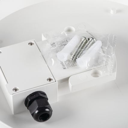 LED Radna plafonjera sa senzorom pokreta IPER LED/26W/230V IK10 IP65 okrugli bela