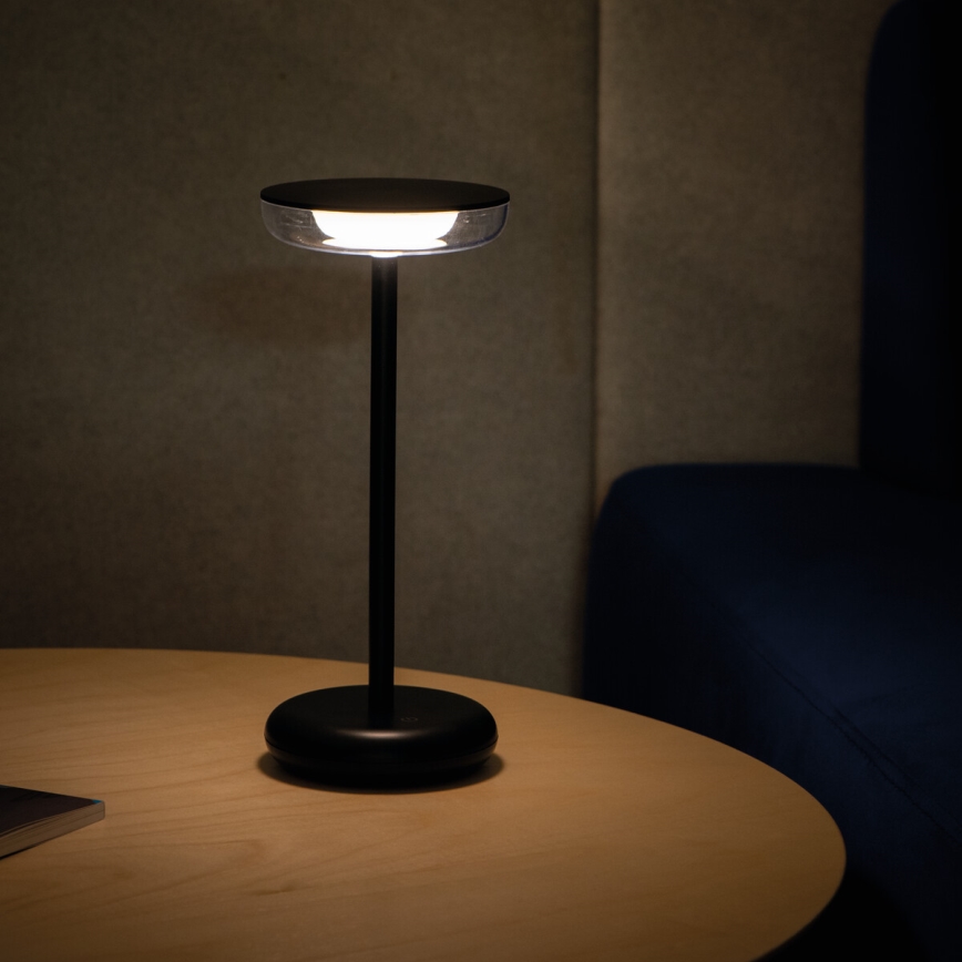 Kanlux 37311 - LED Prigušiva punjiva lampa FLUXY LED/1,7W/1800 mAh IP44 crno