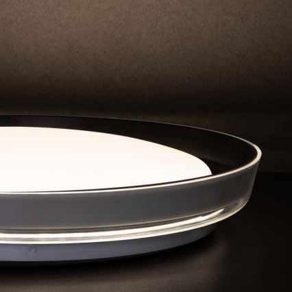 LED Plafonjera NIFU LED/17,8W/230V pr. 43 cm bela/crno