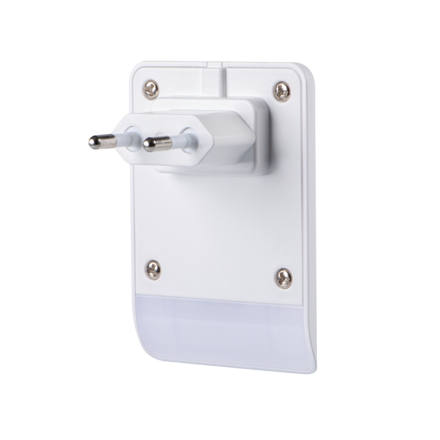 Kanlux 37394 - LED Orijentacijska lampa sa senzorom za dan/noć za utičnicu ORISA LED/0,28W/230V bela