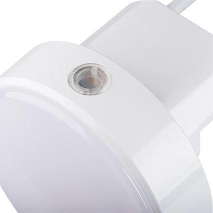 Kanlux 37396 - LED Prigušiva orijentacijska lampa sa senzorom za dan/noć za utičnicu ULOV LED/0,5W/230V bela