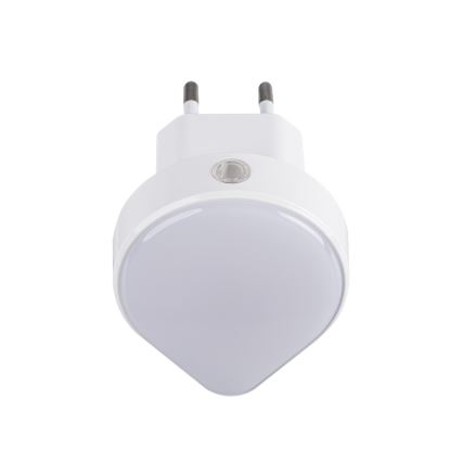 Kanlux 37396 - LED Prigušiva orijentacijska lampa sa senzorom za dan/noć za utičnicu ULOV LED/0,5W/230V bela