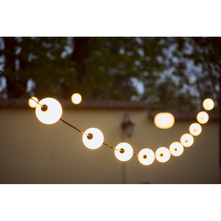 LED Spoljašnji dekorativni lanac GERLANDA STONO 10xLED/10W/230V 6m IP67