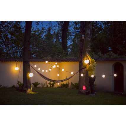 LED Spoljašnji dekorativni lanac GERLANDA STONO 10xLED/10W/230V 6m IP67