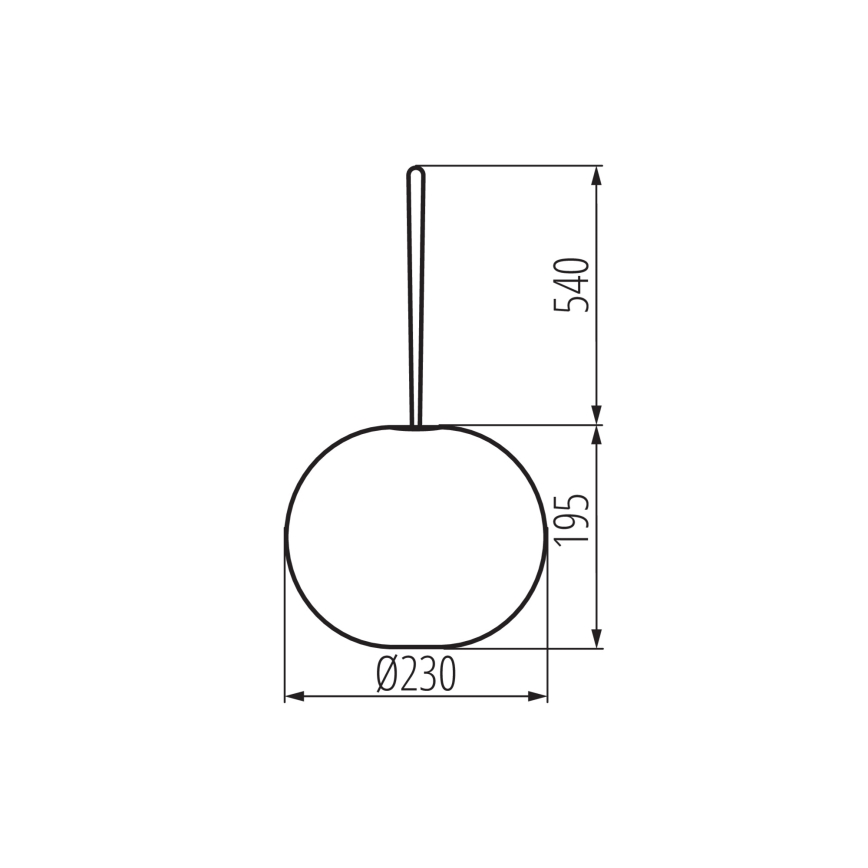 LED Prigušiva vanjska punjiva viseća lampa STONO LED/1W/3000 mAh IP54