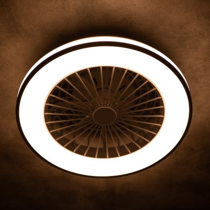 LED Prigušiva plafonjera sa ventilatorom PLAVE 48W/230V 3000/4000/6500K + Daljinski upravljač