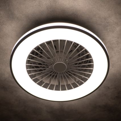 LED Prigušiva plafonjera sa ventilatorom PLAVE 48W/230V 3000/4000/6500K + Daljinski upravljač