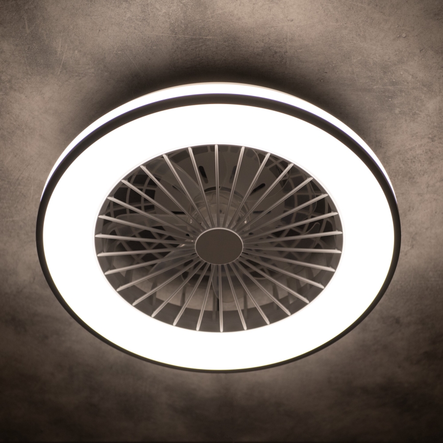 LED Prigušiva plafonjera sa ventilatorom PLAVE 48W/230V 3000/4000/6500K + Daljinski upravljač