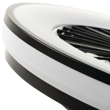LED RGBW Prigušiva plafonjera sa ventilatorom PLAVE LED/48W/230V 3000/4000/6500K + Daljinski upravljač