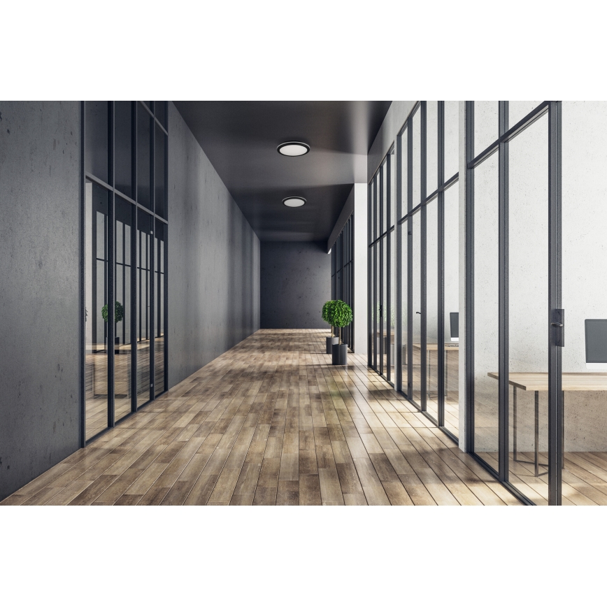 LED Spoljašnja plafonjera BENO ECO LED/12W/230V 3000/4000/6500K pr. 20 cm IP65 crno