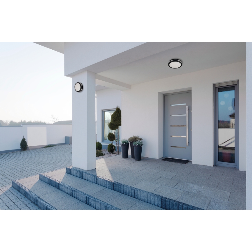 LED Spoljašnja plafonjera BENO ECO LED/12W/230V 3000/4000/6500K pr. 20 cm IP65 crno