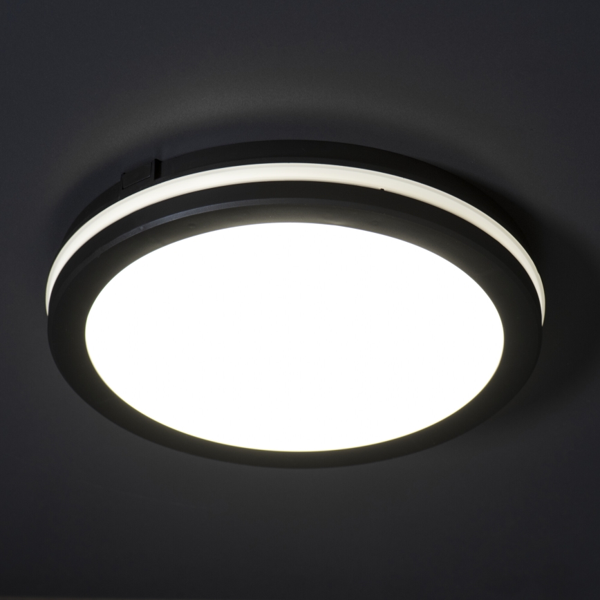 LED Spoljašnja plafonjera BENO ECO LED/12W/230V 3000/4000/6500K pr. 20 cm IP65 crno