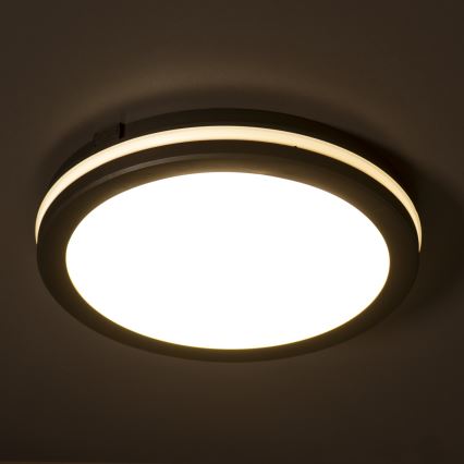 LED Spoljašnja plafonjera BENO ECO LED/12W/230V 3000/4000/6500K pr. 20 cm IP65 crno