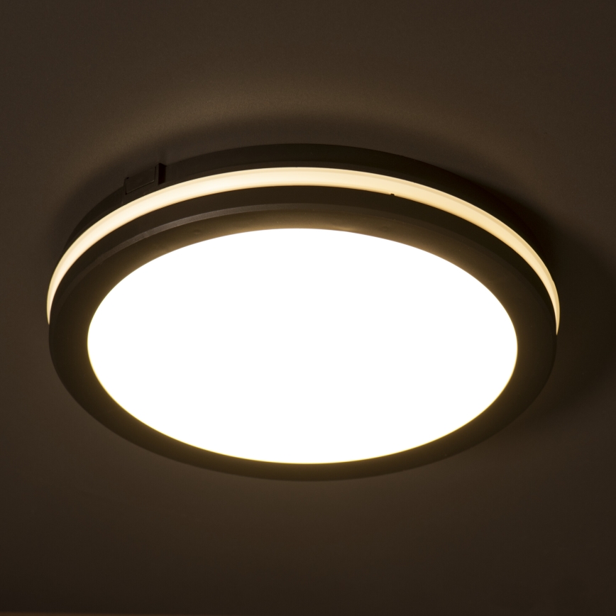 LED Spoljašnja plafonjera BENO ECO LED/12W/230V 3000/4000/6500K pr. 20 cm IP65 crno