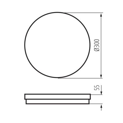 LED Spoljašnja plafonjera BENO ECO LED/30W/230V 3000/4000/6500K pr. 30 cm IP65 bela