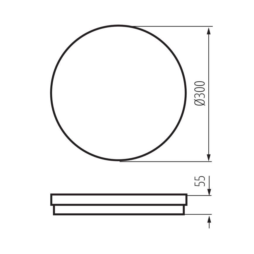 LED Spoljašnja plafonjera BENO ECO LED/30W/230V 3000/4000/6500K pr. 30 cm IP65 bela