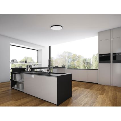 LED Prigušiva plafonjera PLAFON LED/20W/230V 3000-6500K Wi-Fi crno