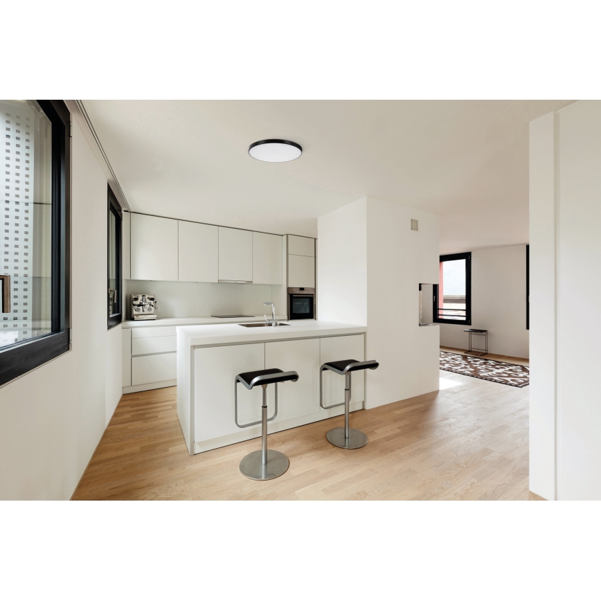 LED Prigušiva plafonjera PLAFON LED/20W/230V 3000-6500K Wi-Fi crno
