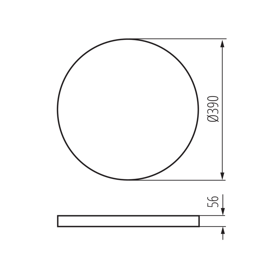 LED Prigušiva plafonjera PLAFON LED/20W/230V 3000-6500K Wi-Fi bela