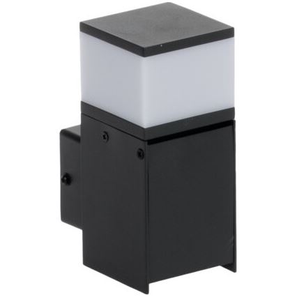 Spoljašnja zidna lampa sa utičnicom DASTEN 1xG9/11W/230V IP44 crno