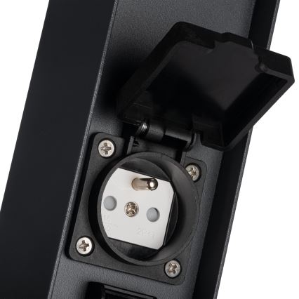 Spoljašnja lampa sa 2 utičnice DASTEN 1xG9/11W/230V 80 cm IP44 crno
