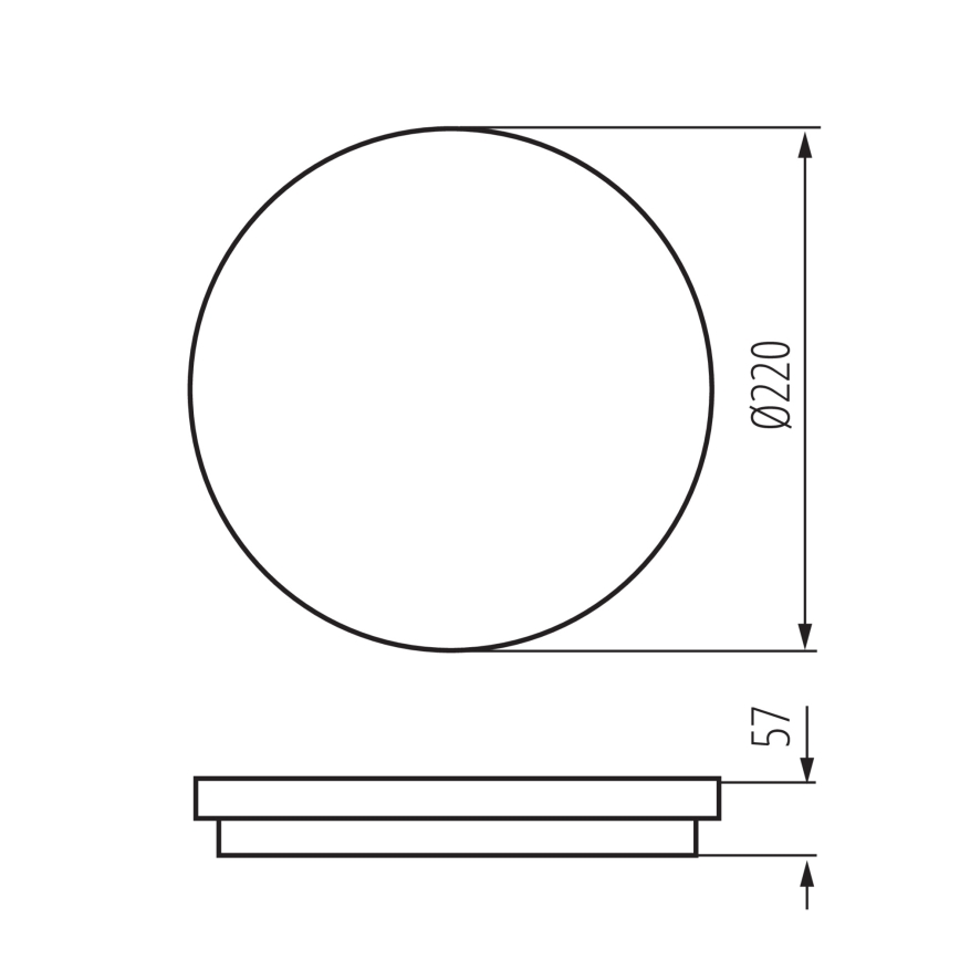 LED Spoljašnja plafonjera BENO LED/12/18W/230V 3000/3500/4000K IP65 bela okrugli
