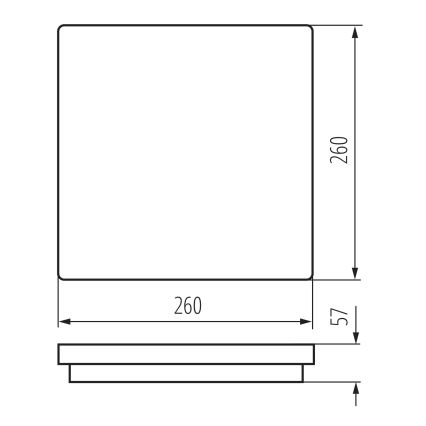 LED Spoljašnja plafonjera BENO LED/24/30W/230V 3000/3500/4000K IP65 antracit uglast