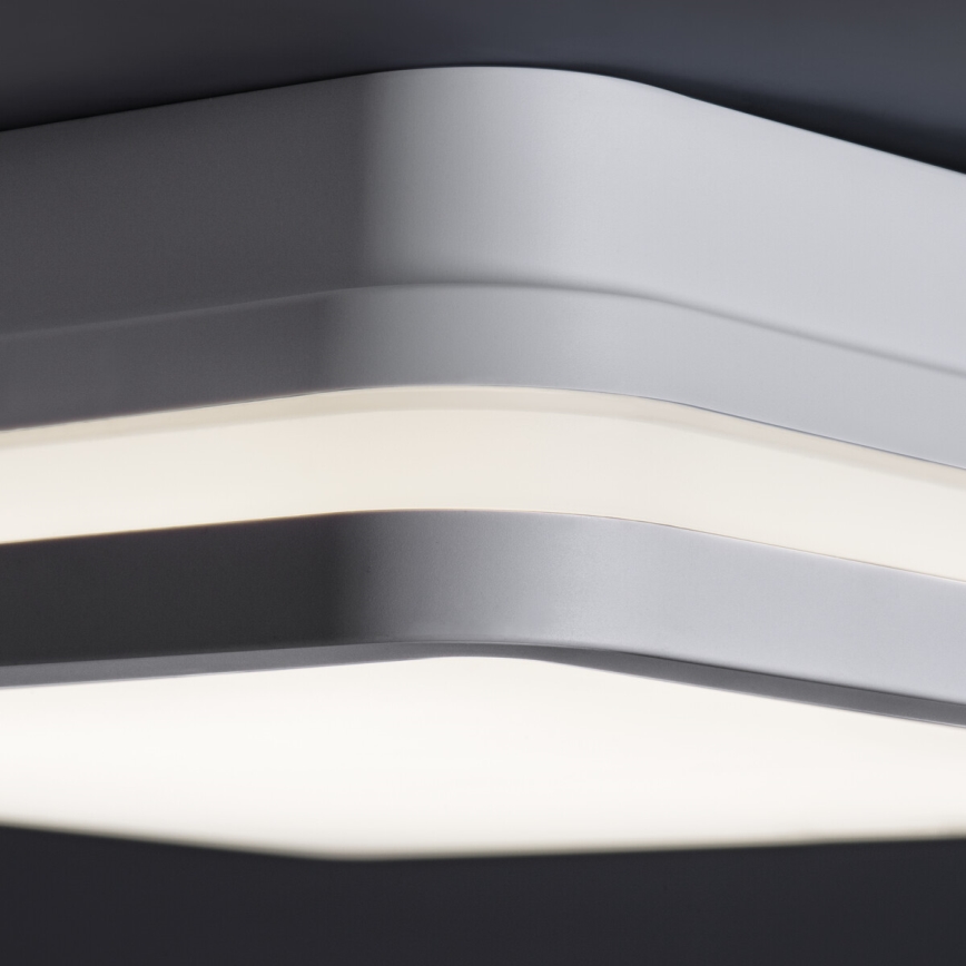 LED Spoljašnja plafonjera sa senzorom pokreta BENO LED/24/30W/230V 3000/3500/4000K IP65 bela uglast