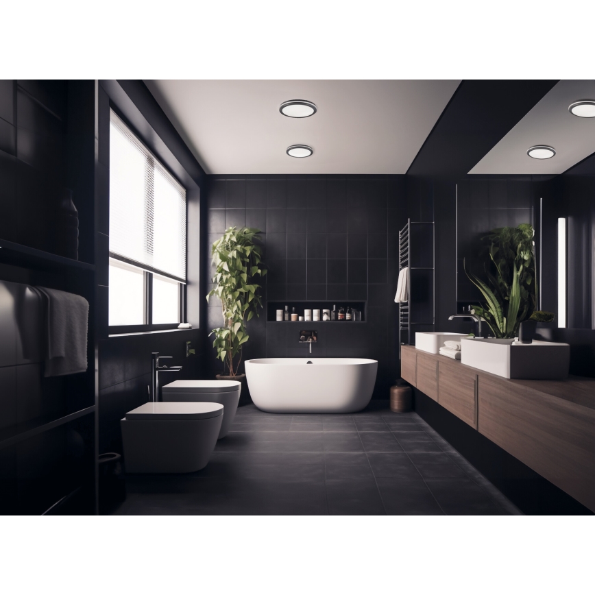 LED Spoljašnja plafonjera BENO LED/12/18W/230V 3000/3500/4000K IP65 antracit okrugli