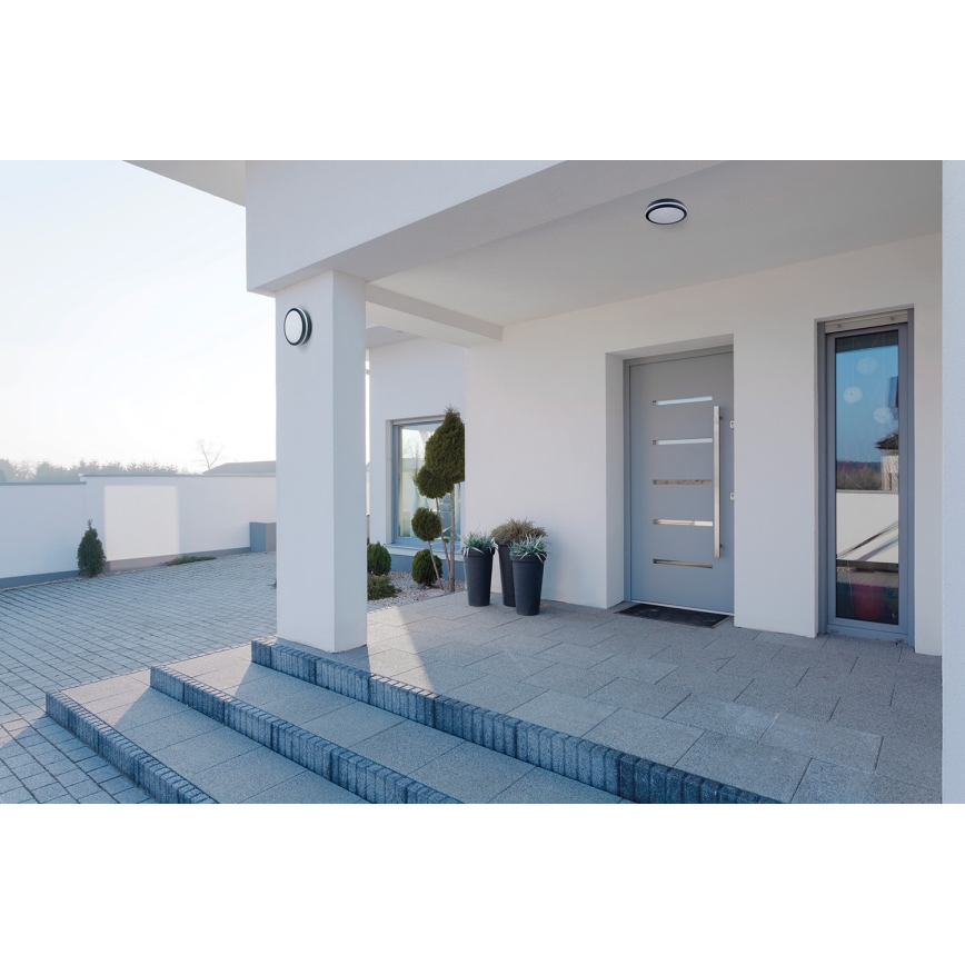 LED Spoljašnja plafonjera sa senzorom pokreta BENO LED/12/18W/230V 3000/3500/4000K IP65 antracit okrugli
