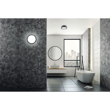 LED Spoljašnja plafonjera sa senzorom pokreta BENO LED/12/18W/230V 3000/3500/4000K IP65 antracit okrugli