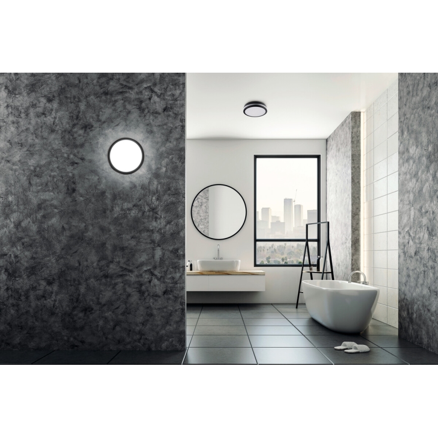 LED Spoljašnja plafonjera sa senzorom pokreta BENO LED/12/18W/230V 3000/3500/4000K IP65 antracit okrugli